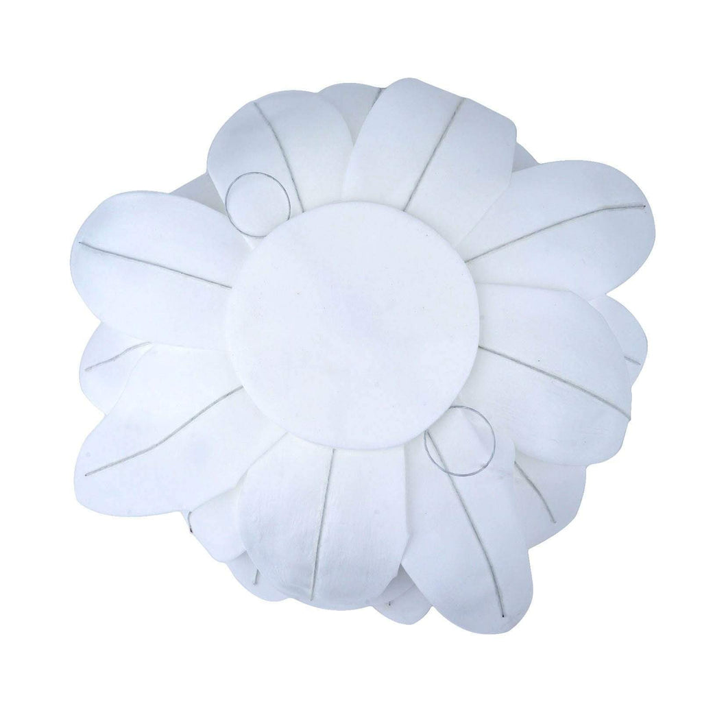 4 16" wide White Artificial Dahlia Flowers for Wall Backdrop