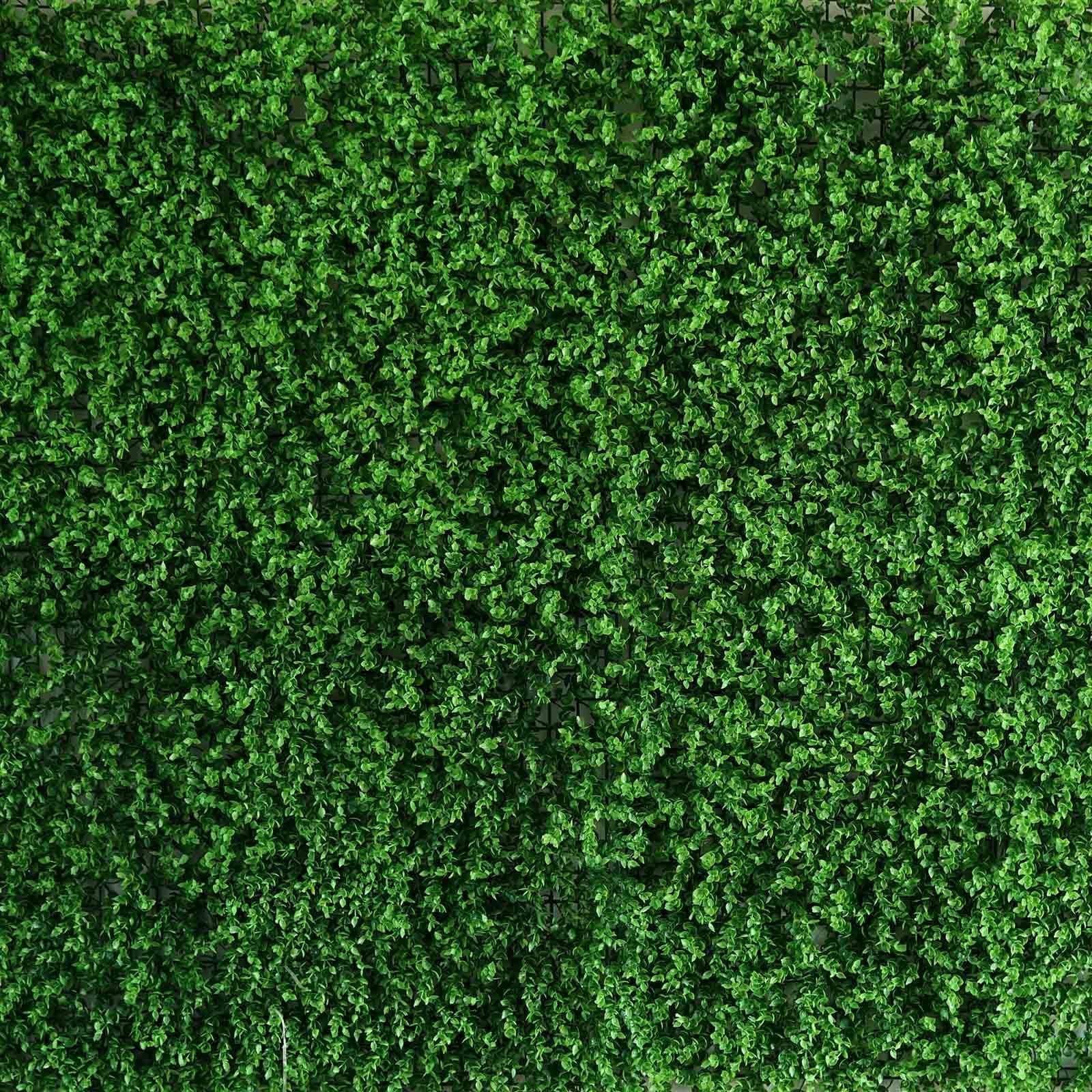 4 pcs Green Artificial Mini Leaves Greenery UV Protected Wall Backdrop Panels