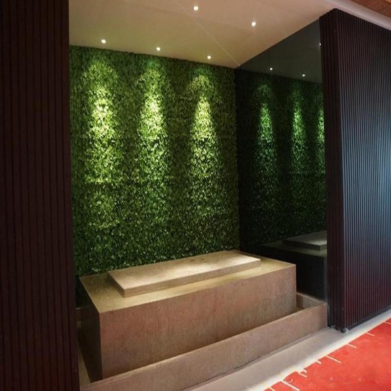 4 pcs Lime Green Artificial Grass Greenery Foliage UV Protected Wall Backdrop Panels