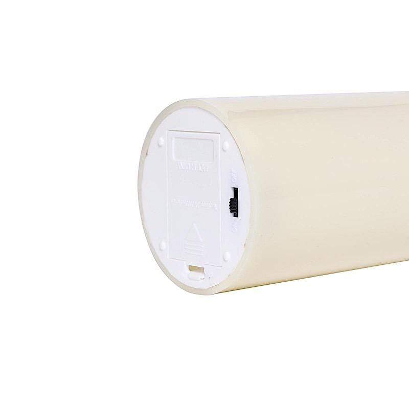 5 pcs Ivory LED Pillar Candles Lights with Remote Control