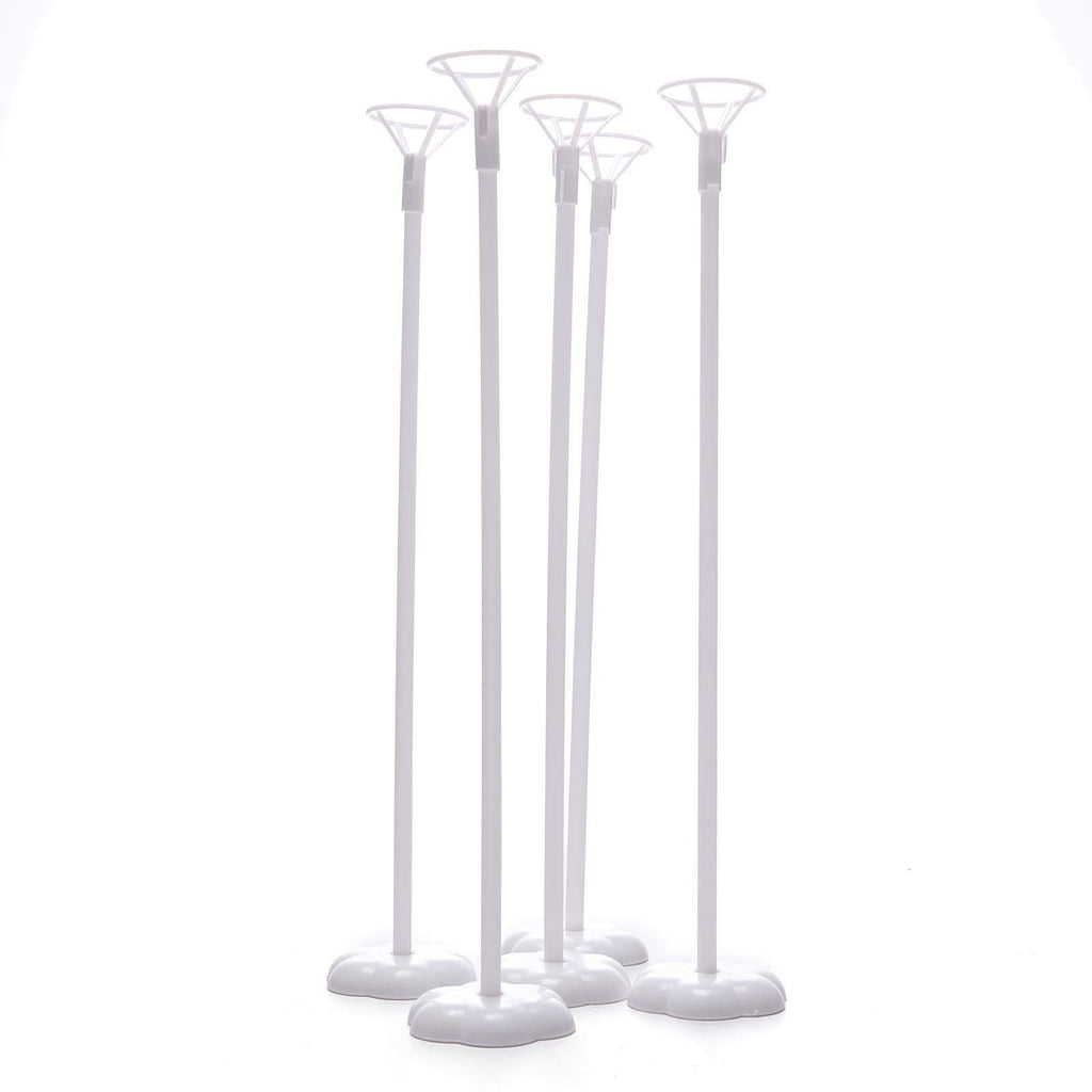 Set of 2 Clear 30 in Tall Balloons Column Stand Sticks Holders