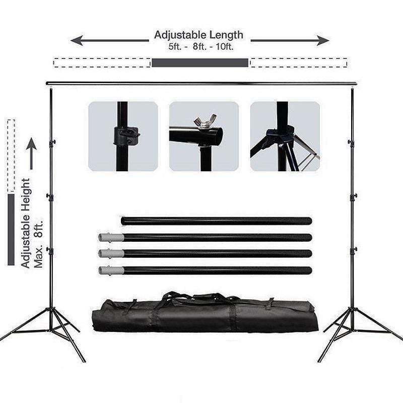 8-feet-x-10-feet-black-photo-crossbar-backdrop-stand-kit