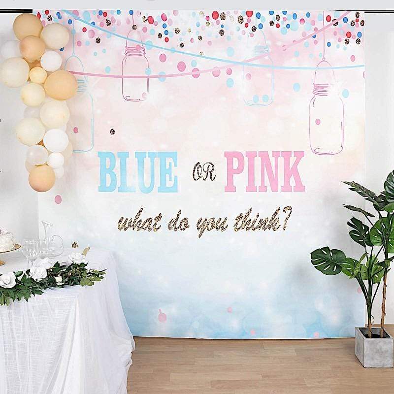 8 ft Vinyl Photography Background Gender Reveal Printed Party Backdrop