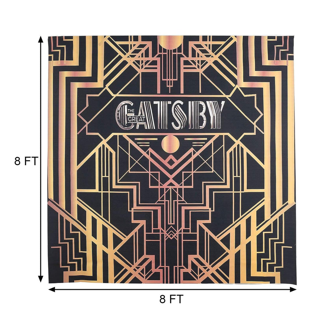 8 ft Vinyl Photography Background Great Gatsby Printed Party Backdrop