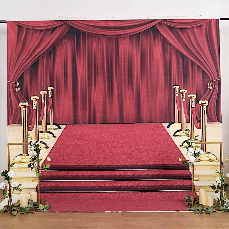 red carpet backdrop wedding