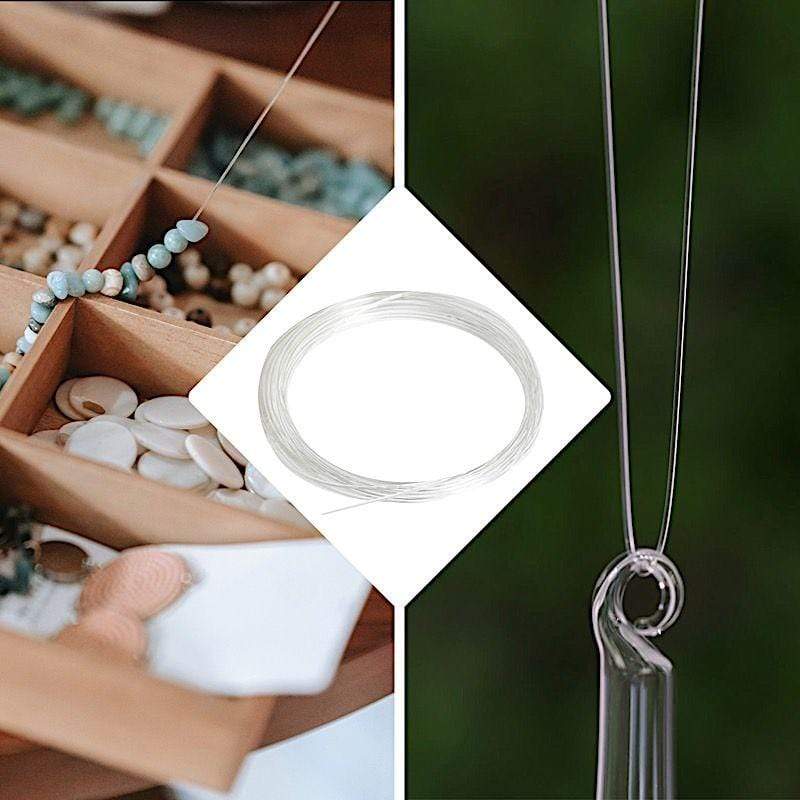 9 ft long Clear Hanging Plastic Craft Wire