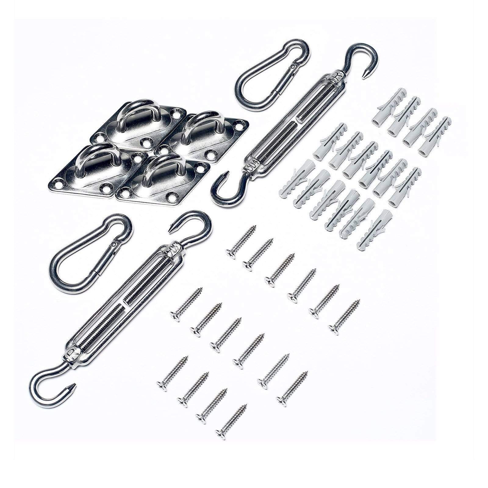 Silver Stainless Steel Sun Shade Sail Installation Tools Kit