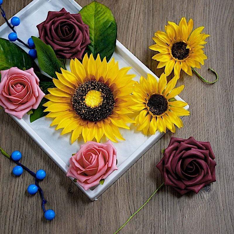 Artificial Roses & Silk Peonies Mix Flower Box DIY Foam Flower Bouquet