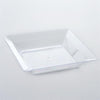 12 pcs 4.25" Disposable Clear Square Plastic Plates