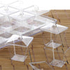 20 pcs 3 oz Clear Plastic Disposable Dessert Cups With Lids and Serving Tray