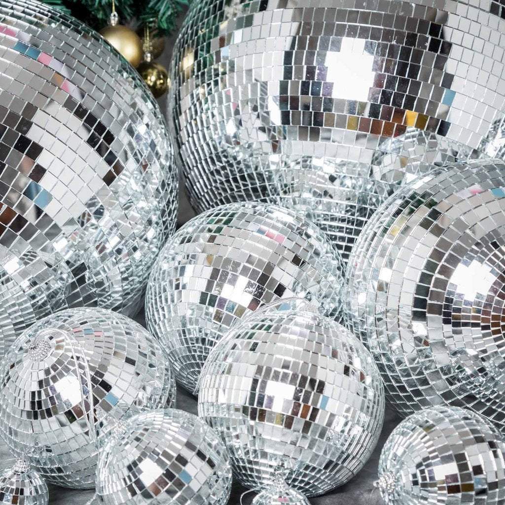16 in wide Glass Hanging Party Disco Mirror Ball