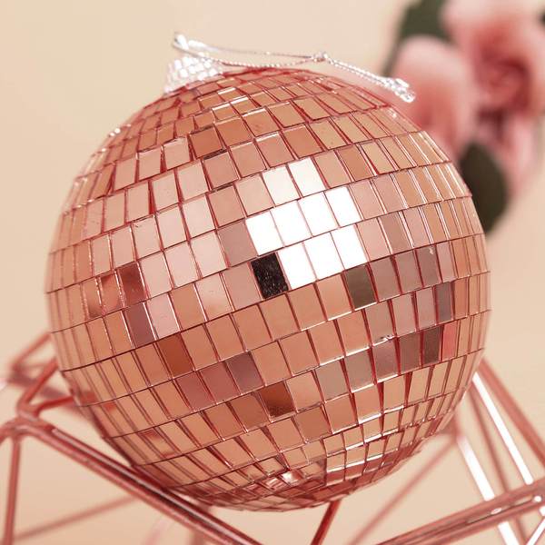 4 pcs 4 in wide Glass Hanging Party Disco Mirror Balls