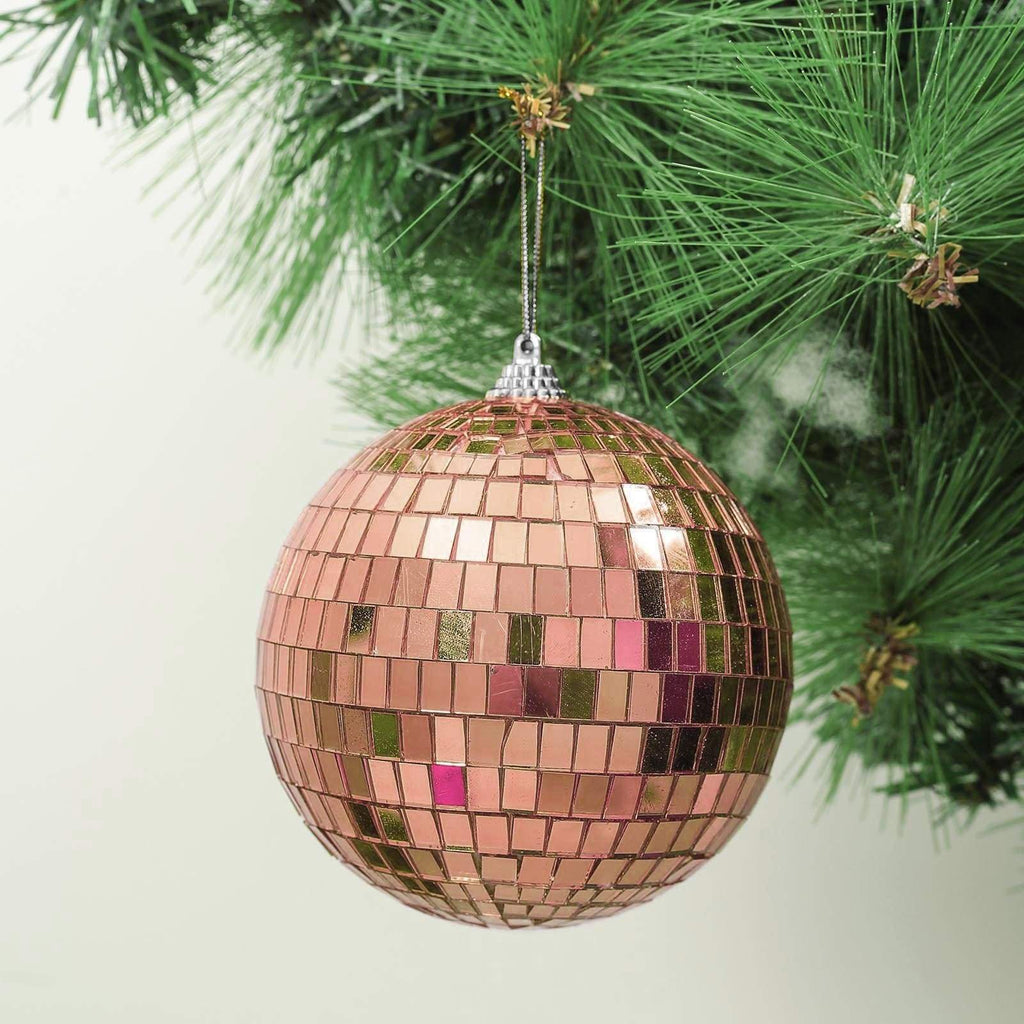 Buy 6 Pcs, 2 Red Glass Disco Mirror Ball with Hanging String