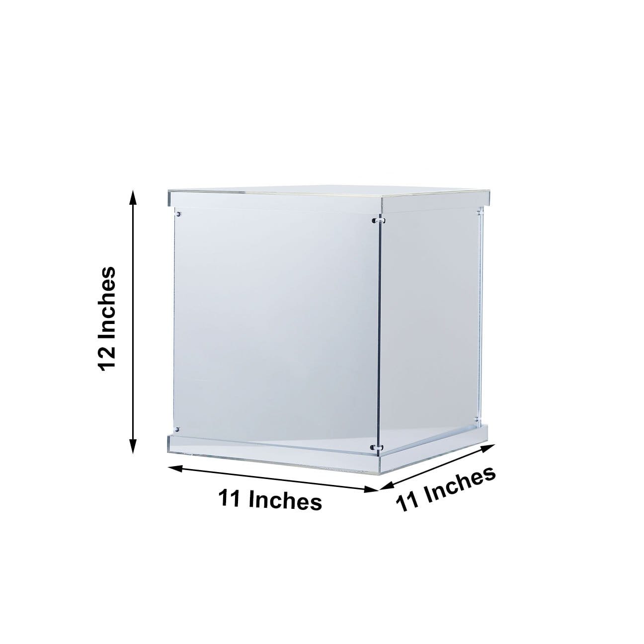 12 in tall Acrylic Display Box Centerpiece Pedestal Riser Column