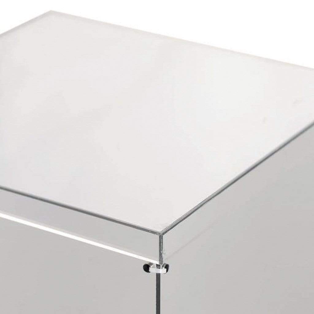 12 in tall Acrylic Display Box Centerpiece Pedestal Riser Column