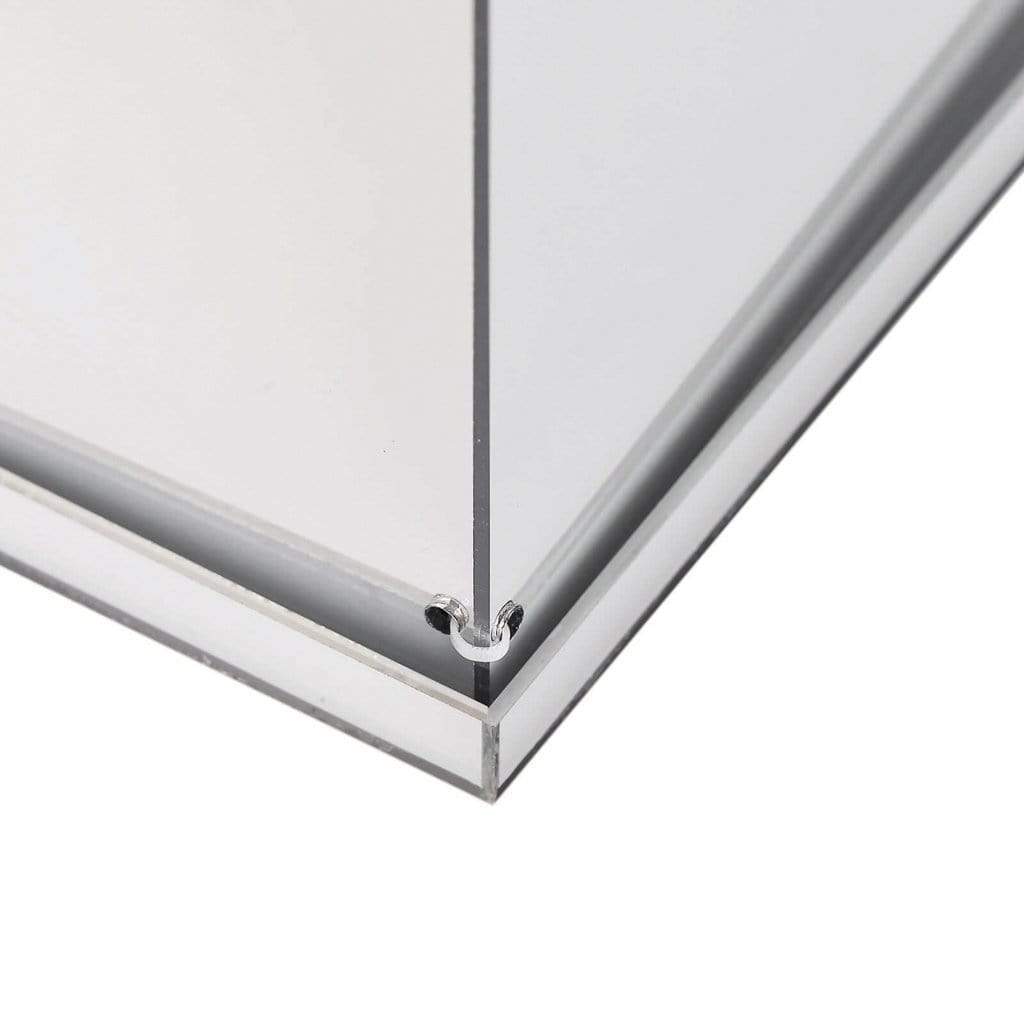 12 in tall Acrylic Display Box Centerpiece Pedestal Riser Column