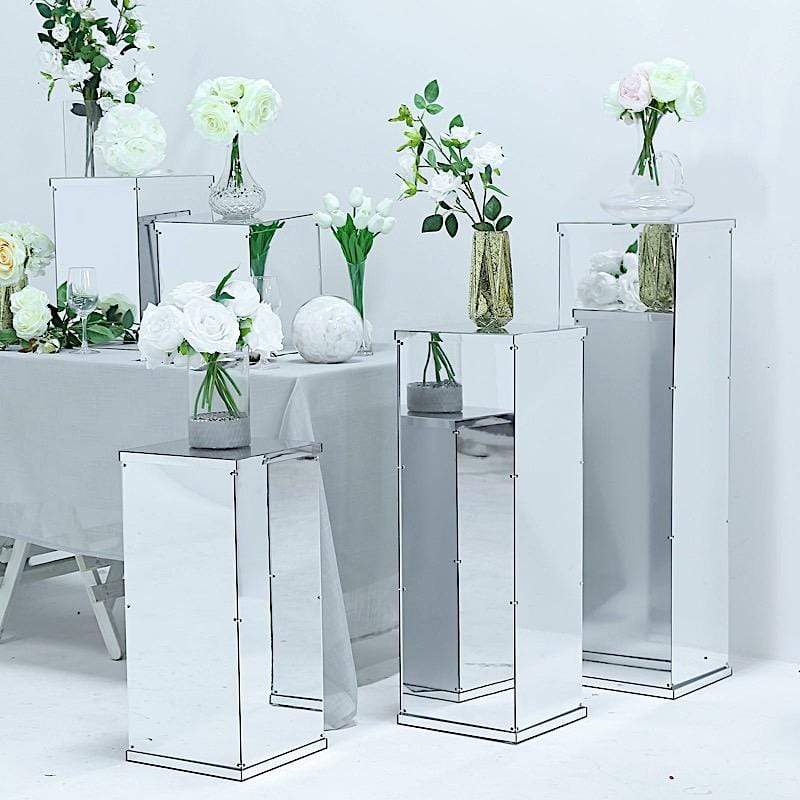 12 in tall Acrylic Display Box Centerpiece Pedestal Riser Column