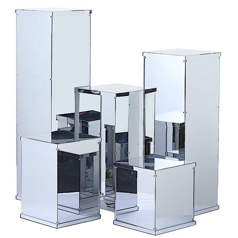 12 in tall Acrylic Display Box Centerpiece Pedestal Riser Column