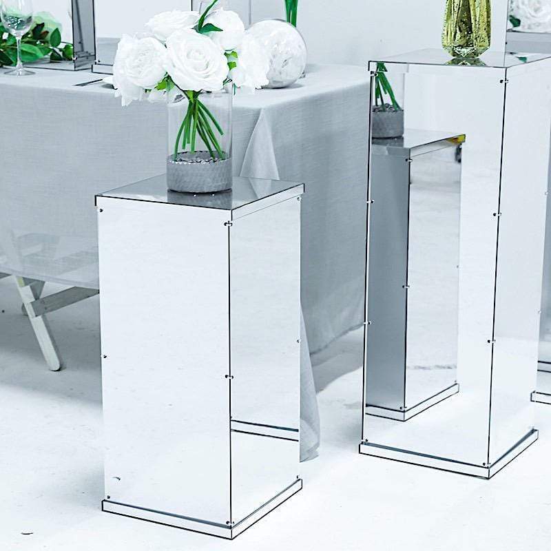 24 in tall Acrylic Display Box Centerpiece Pedestal Riser Column