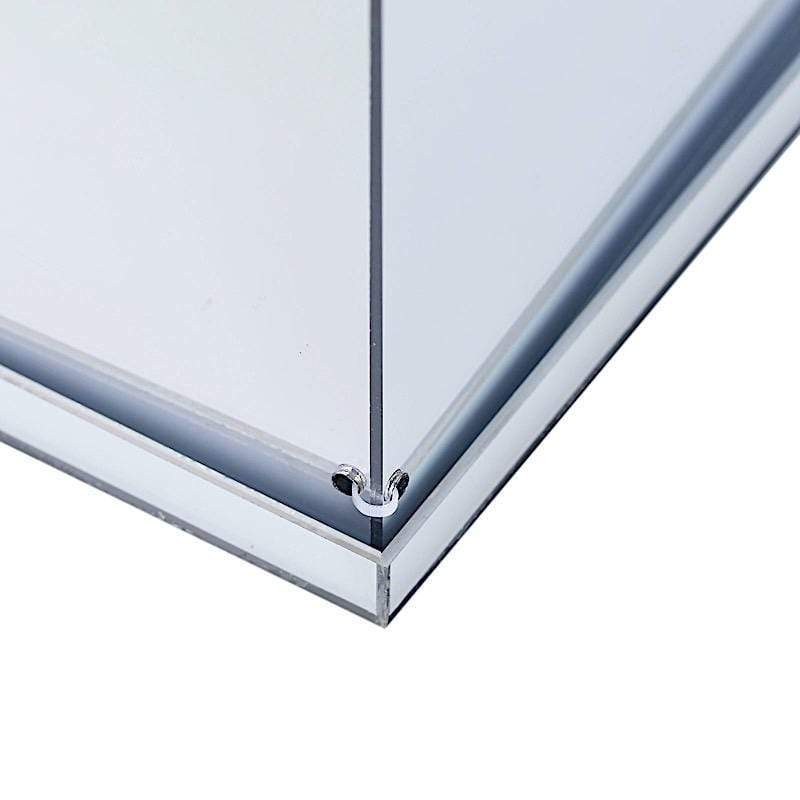 24 in tall Acrylic Display Box Centerpiece Pedestal Riser Column