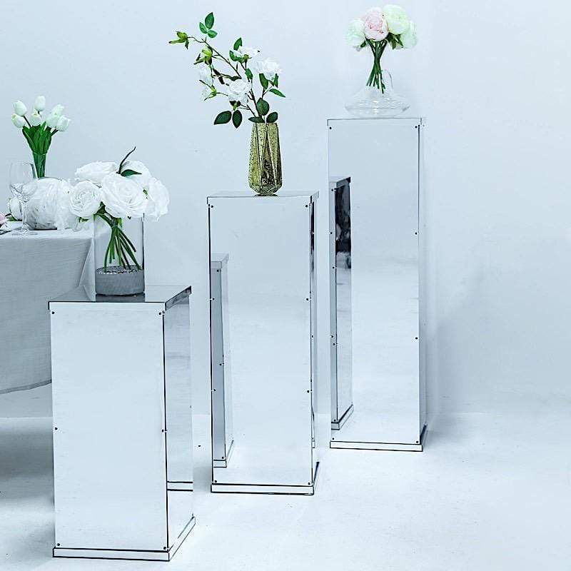 24 in tall Acrylic Display Box Centerpiece Pedestal Riser Column