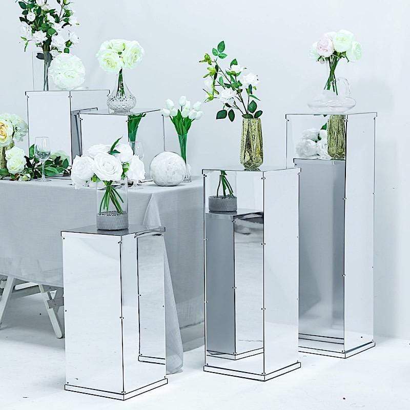 24 in tall Acrylic Display Box Centerpiece Pedestal Riser Column