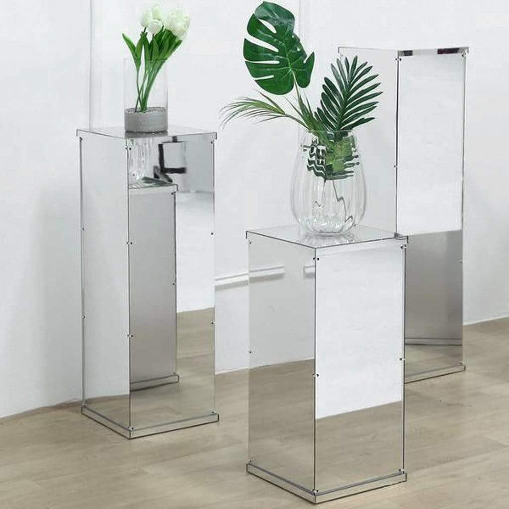 24 in tall Acrylic Display Box Centerpiece Pedestal Riser Column