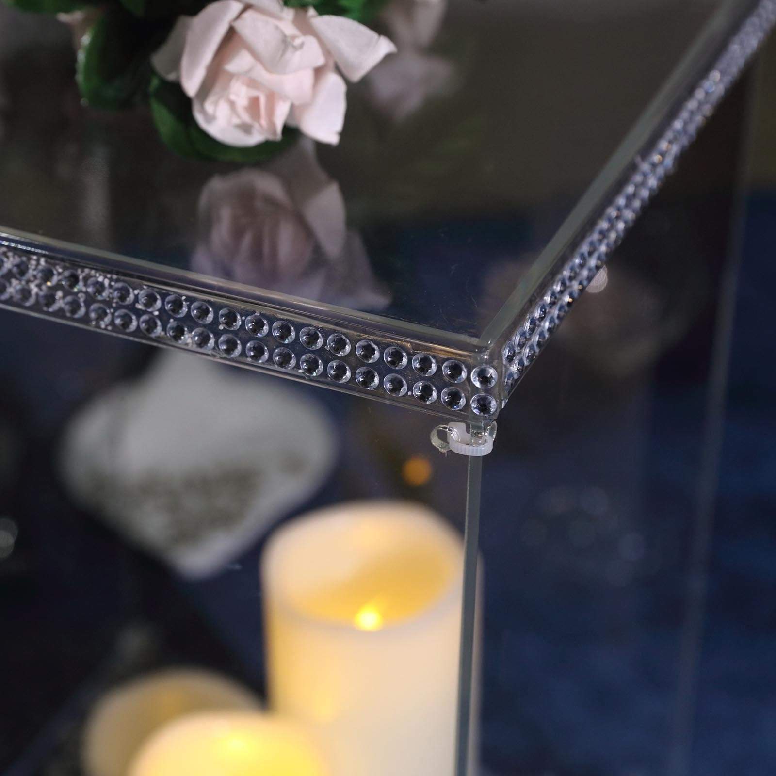 32 in tall Acrylic Display Box Centerpiece Pedestal Riser Column