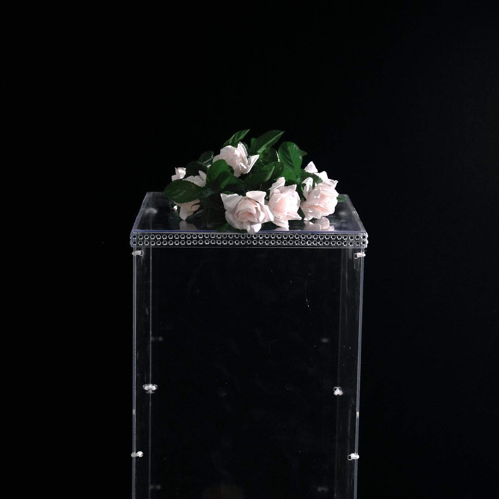 32 in tall Acrylic Display Box Centerpiece Pedestal Riser Column