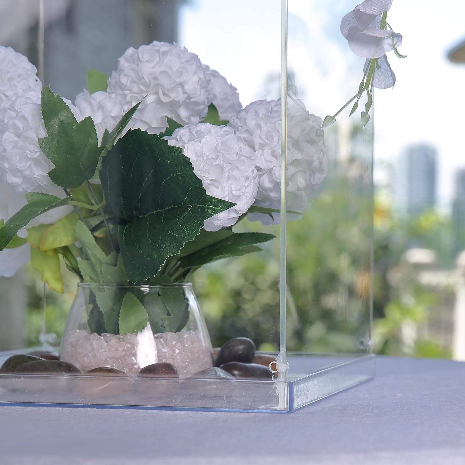 32 in tall Acrylic Display Box Centerpiece Pedestal Riser Column