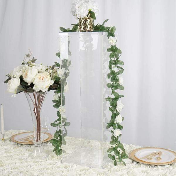 32 in tall Acrylic Display Box Centerpiece Pedestal Riser Column