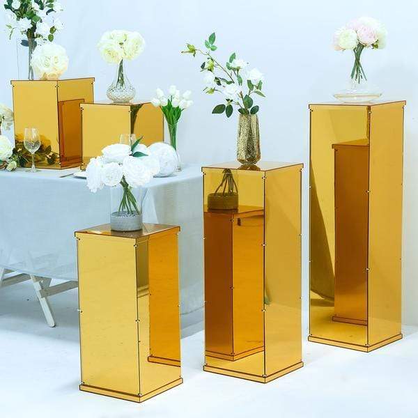 32 in tall Acrylic Display Box Centerpiece Pedestal Riser Column