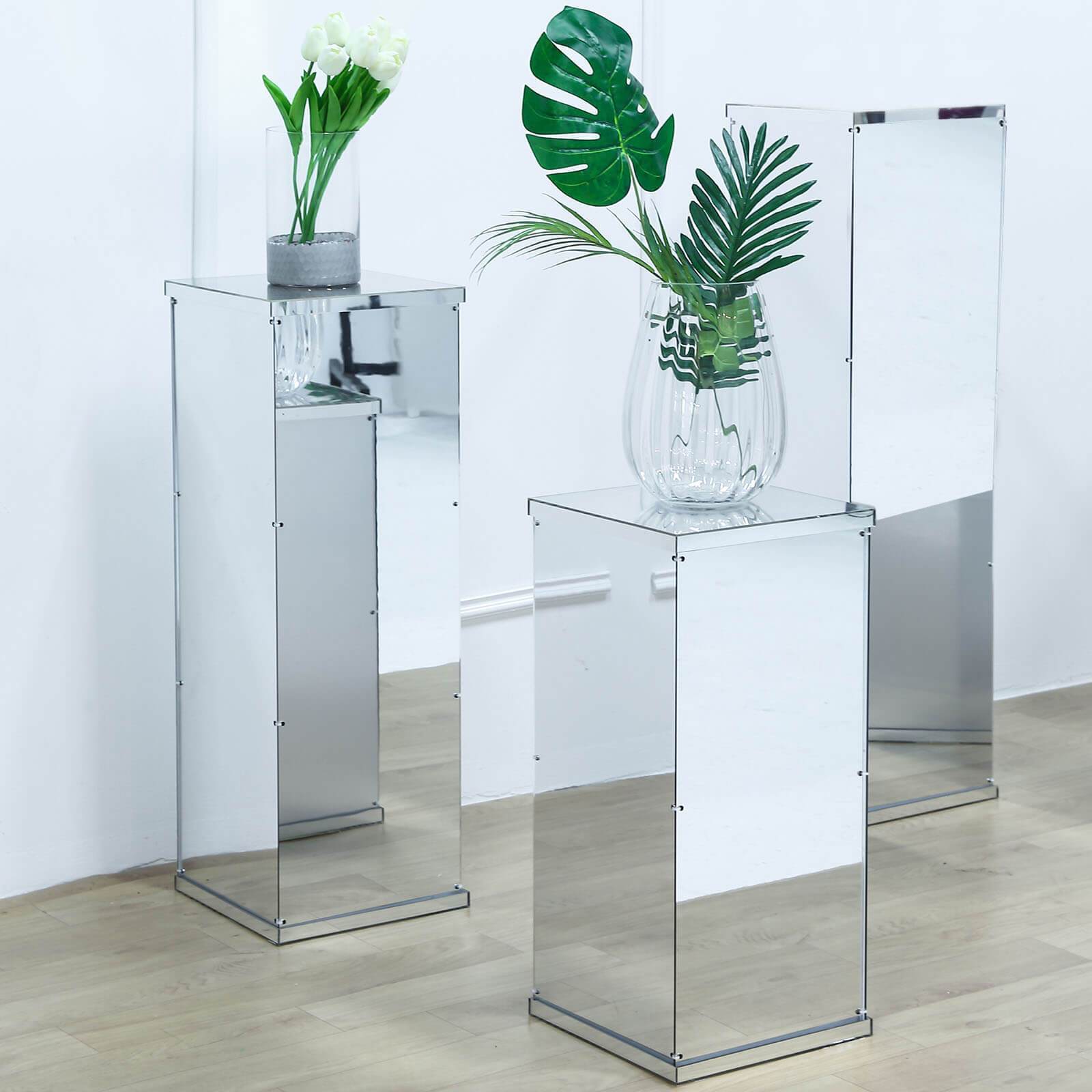 32 in tall Acrylic Display Box Centerpiece Pedestal Riser Column