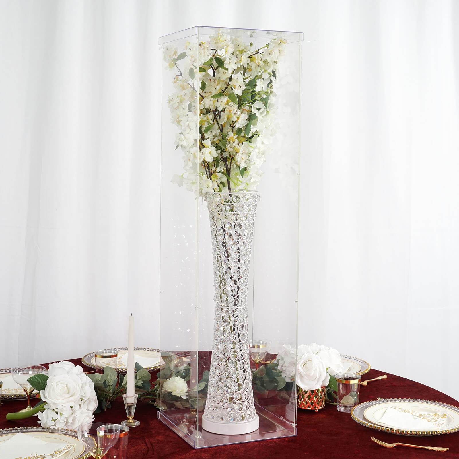 40 in tall Acrylic Display Box Standing Floor Centerpiece