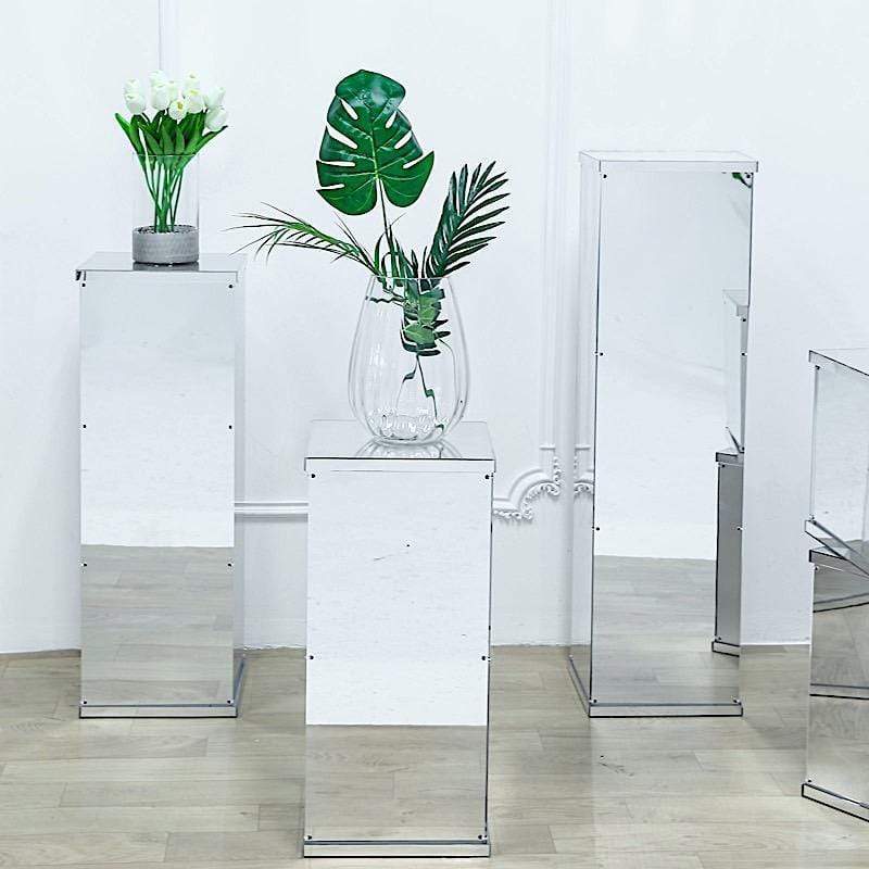 5 Acrylic Display Boxes Centerpieces Pedestal Riser Columns