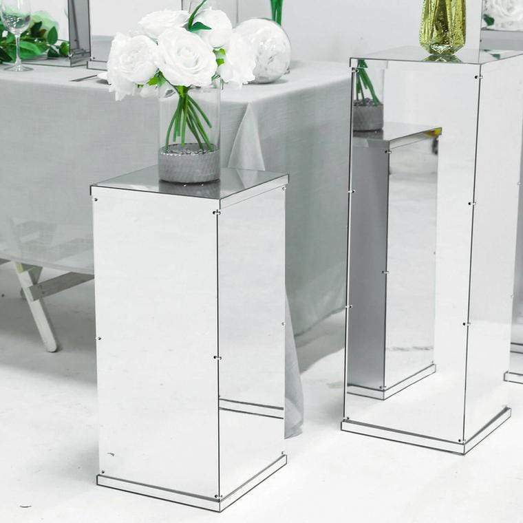 5 Acrylic Display Boxes Centerpieces Pedestal Riser Columns