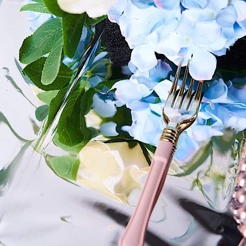 40x90 in Metallic Rectangular Disposable Plastic Tablecloth