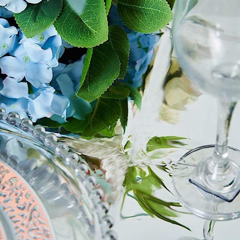 50x50 in Metallic Square Disposable Plastic Tablecloth