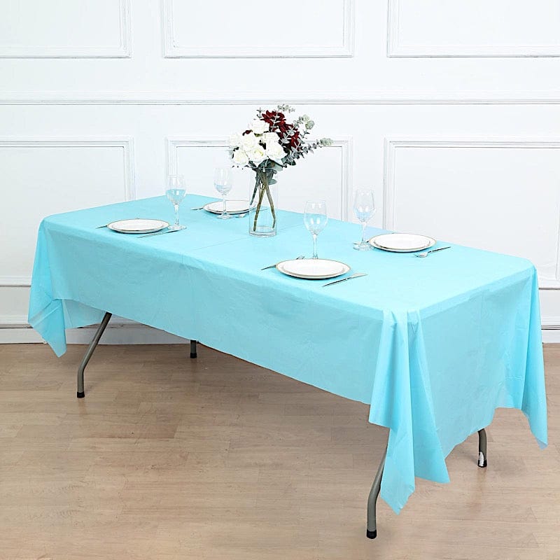 54x108 inch Disposable Plastic Table Cover Rectangular Tablecloth