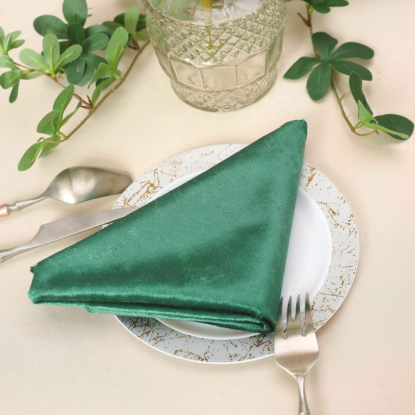 5 pcs 20x20 in Premium Velvet Napkins