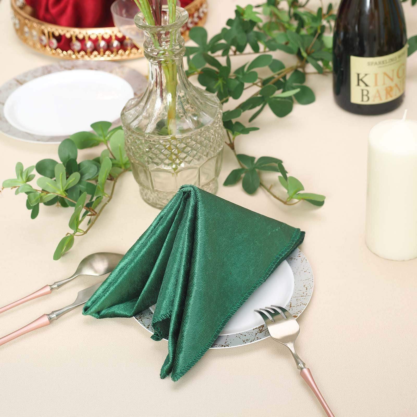 5 pcs 20x20 in Premium Velvet Napkins