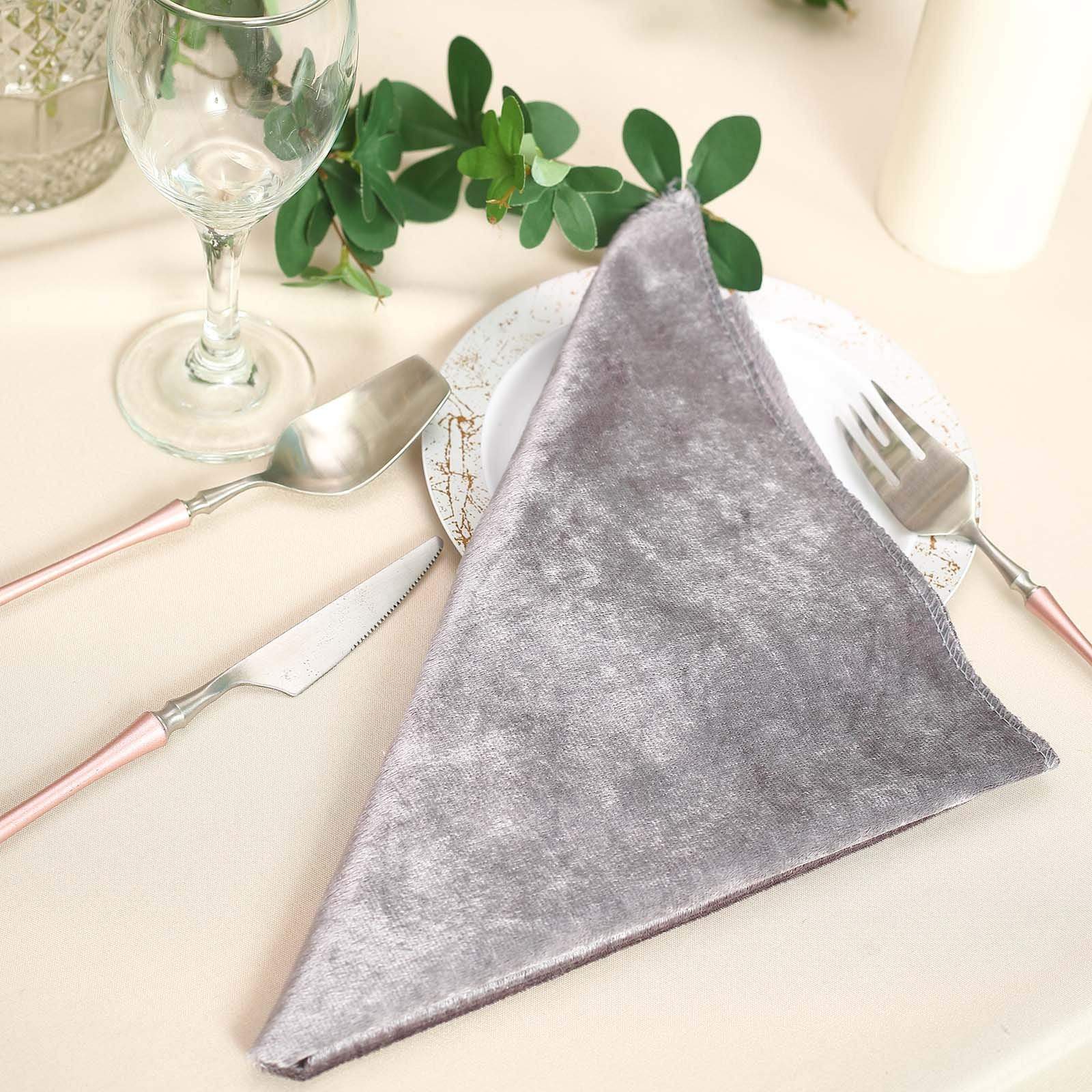 5 pcs 20x20 in Premium Velvet Napkins