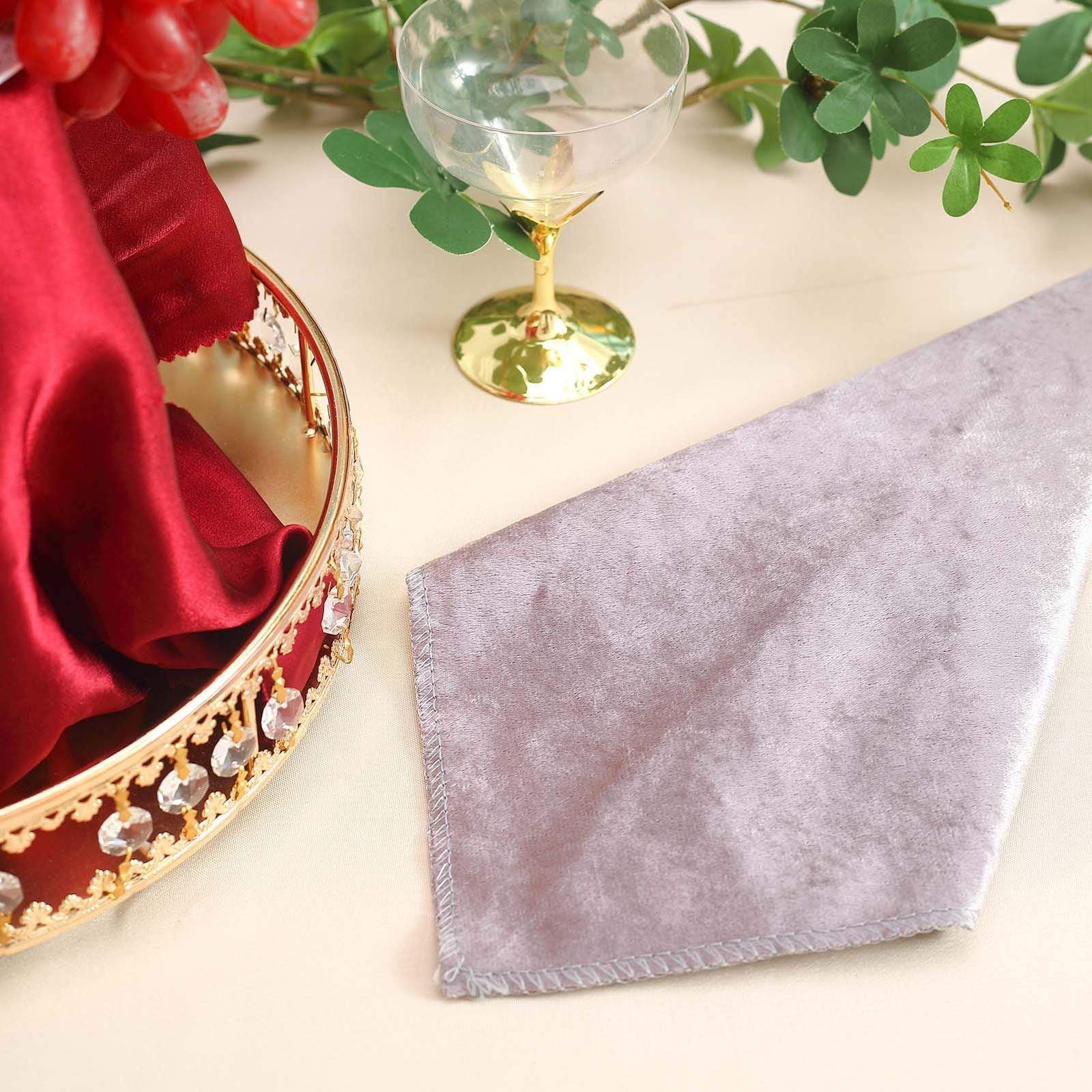 5 pcs 20x20 in Premium Velvet Napkins