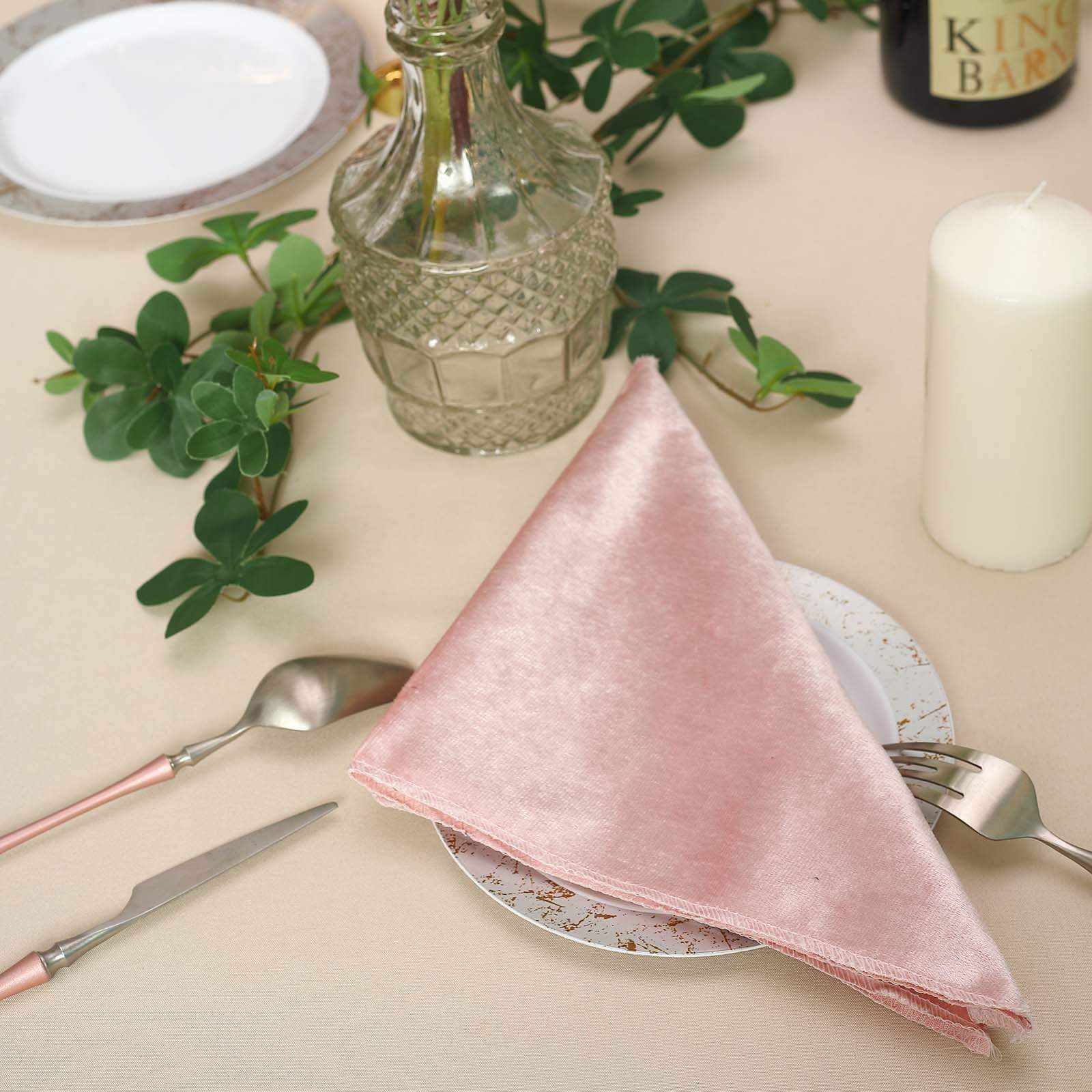 5 pcs 20x20 in Premium Velvet Napkins