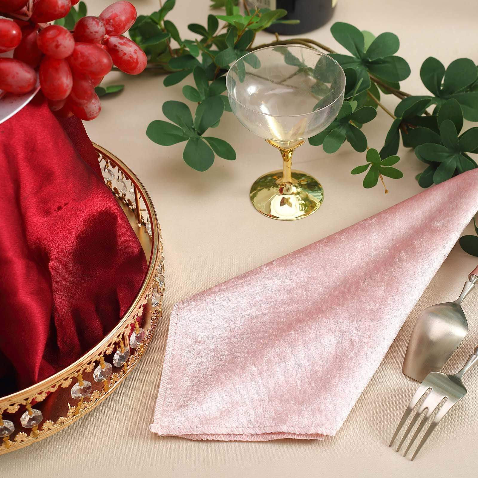 5 pcs 20x20 in Premium Velvet Napkins