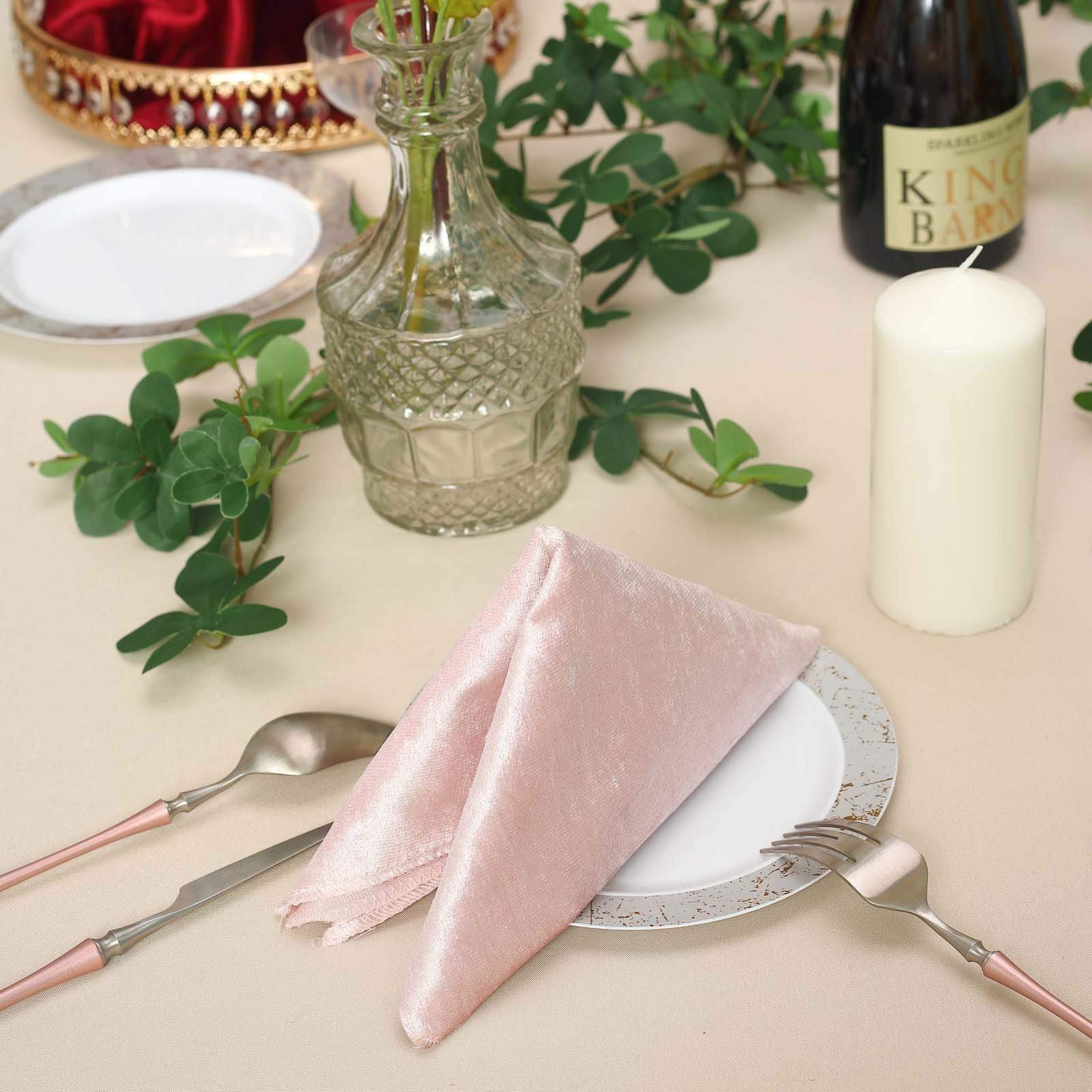 5 pcs 20x20 in Premium Velvet Napkins