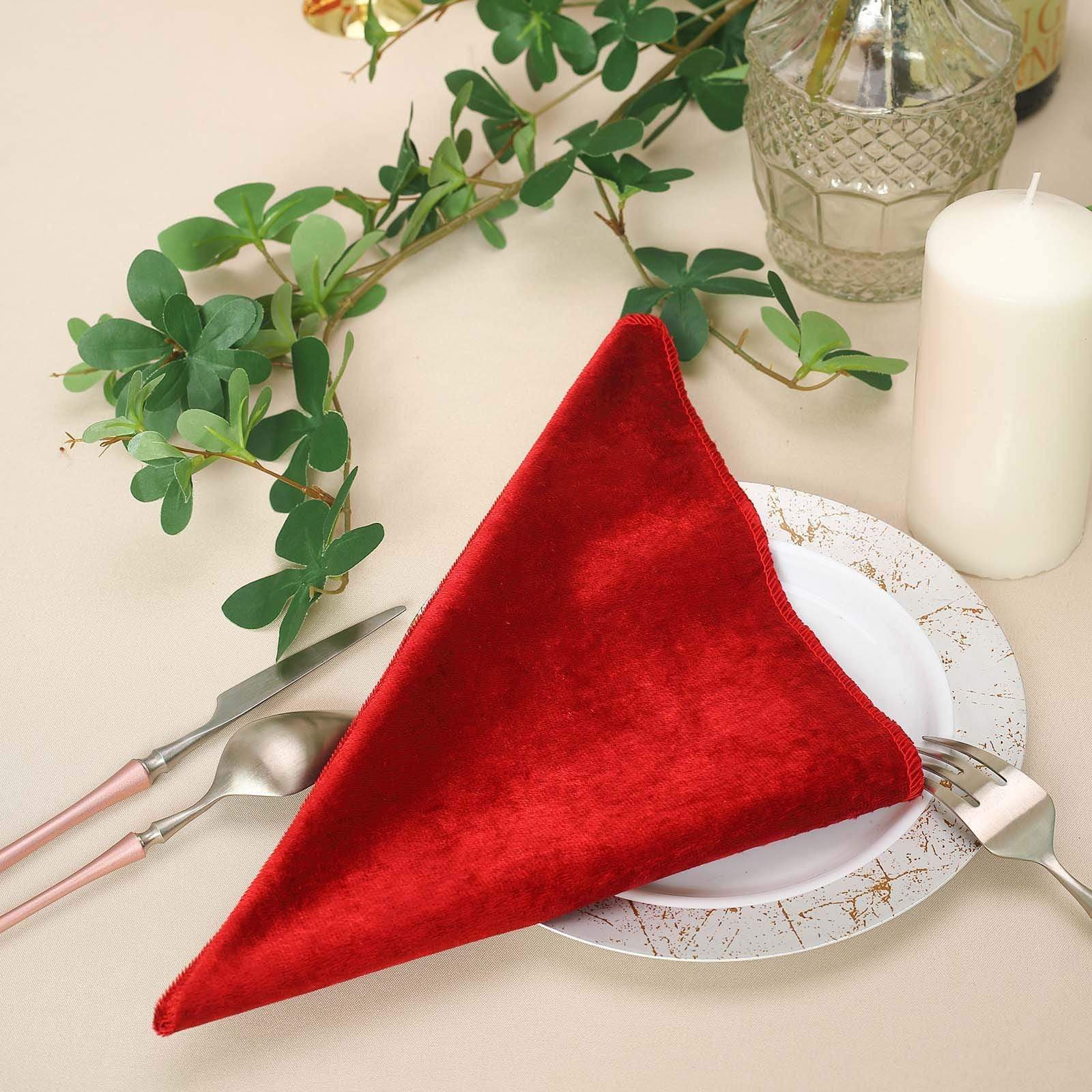 5 pcs 20x20 in Premium Velvet Napkins