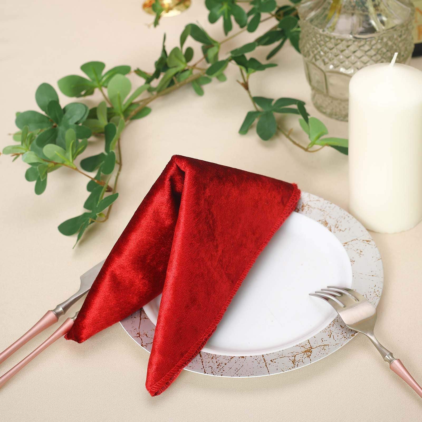 5 pcs 20x20 in Premium Velvet Napkins