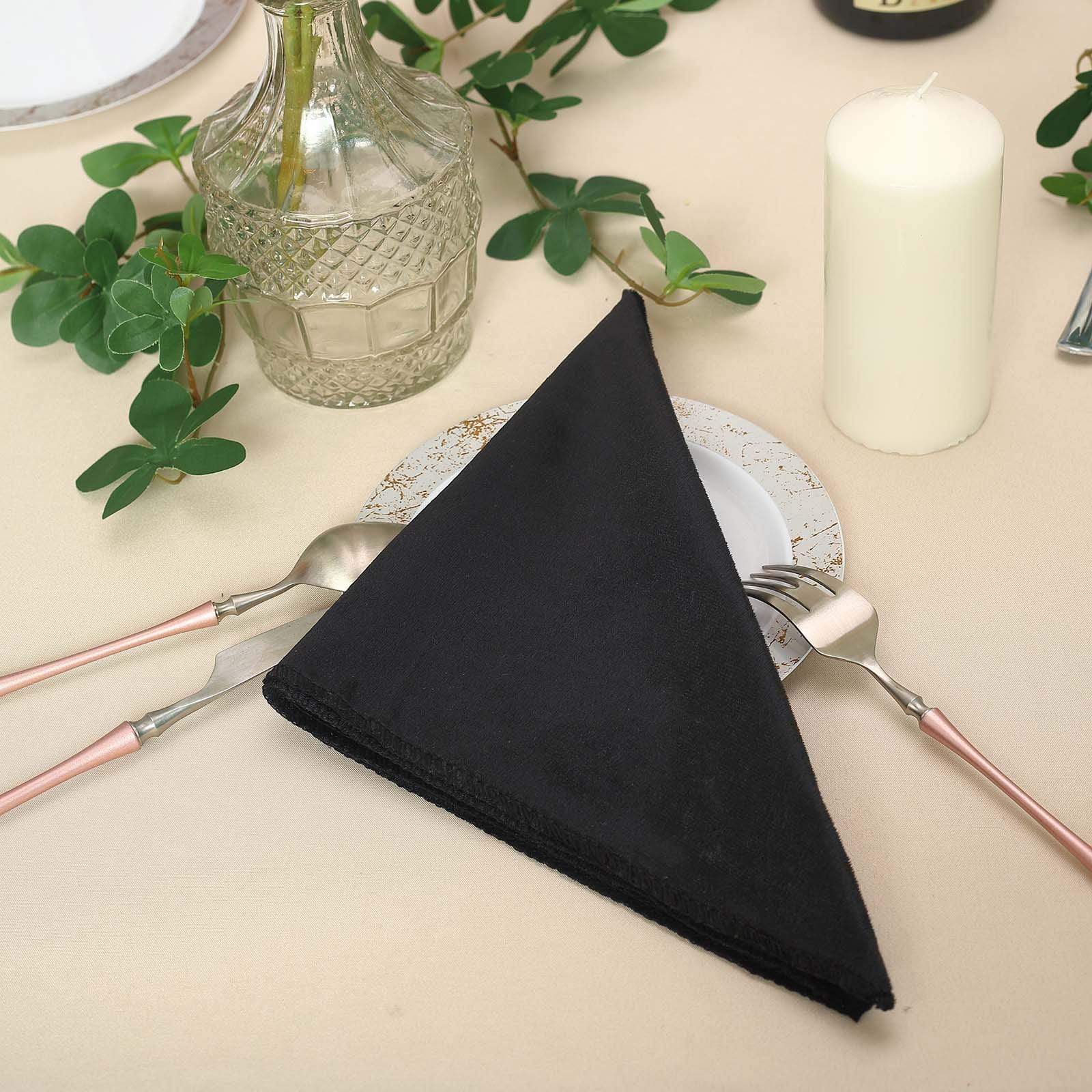 5 pcs 20x20 in Premium Velvet Napkins