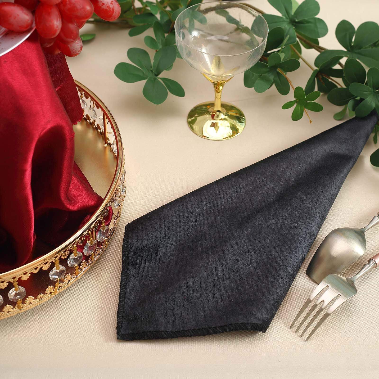 5 pcs 20x20 in Premium Velvet Napkins